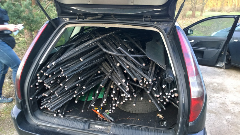 Eine halbe Tonne Kupfer sichergestellt