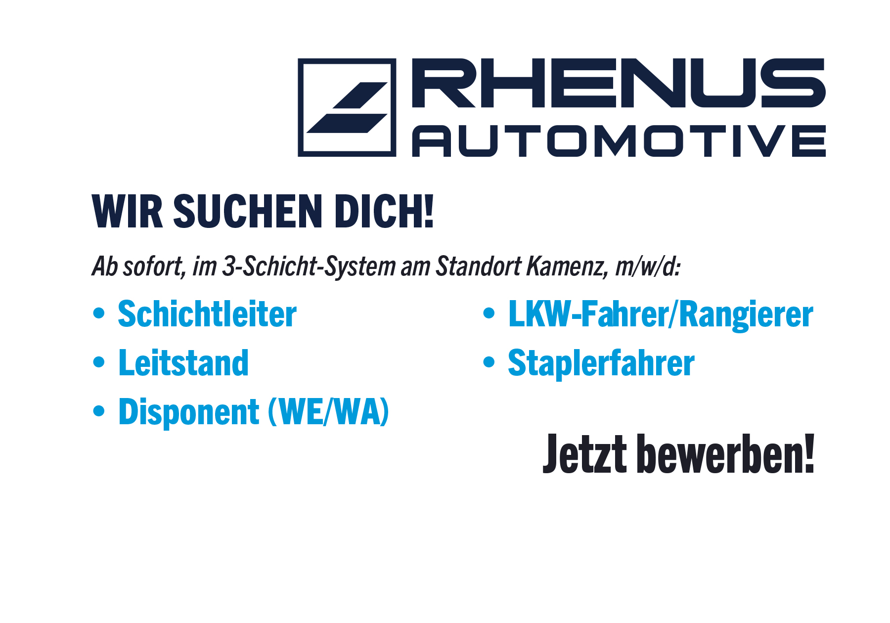 - ANZEIGE - Rhenus Automotive