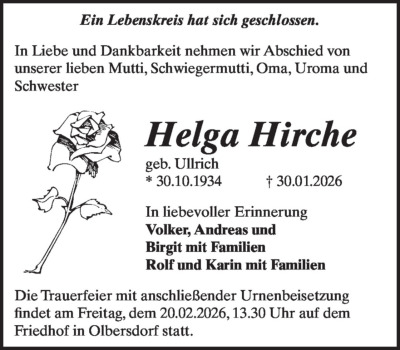 Familienanzeigen - Trauer