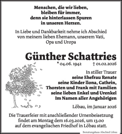 Familienanzeigen - Trauer