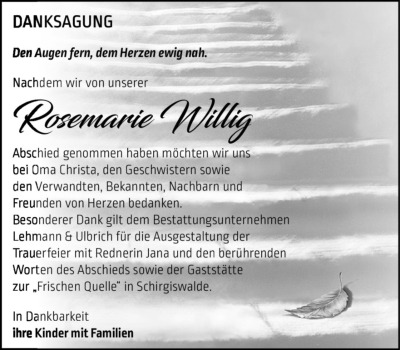 Familienanzeigen - Trauer