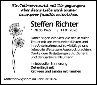 Familienanzeigen - Trauer