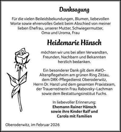 Familienanzeigen - Trauer