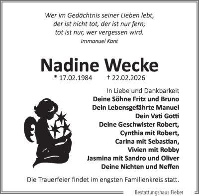 Familienanzeigen - Trauer