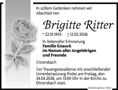 Familienanzeigen - Trauer