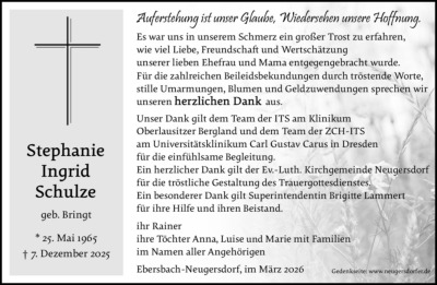 Familienanzeigen - Trauer