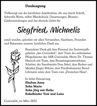 Familienanzeigen - Trauer