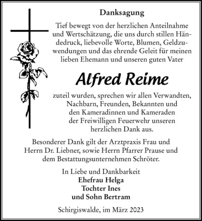 Familienanzeigen - Trauer