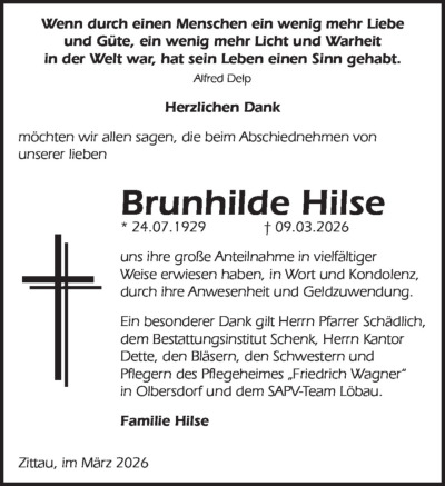 Familienanzeigen - Trauer