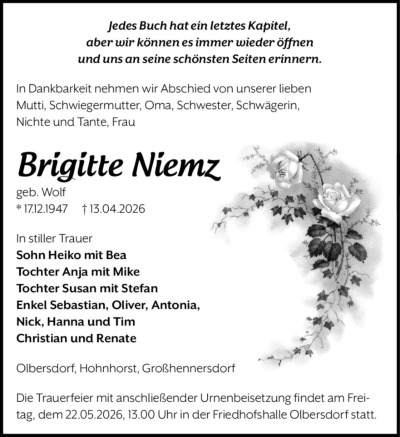 Familienanzeigen - Trauer