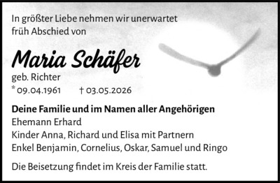 Familienanzeigen - Trauer