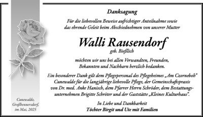 Familienanzeigen - Trauer
