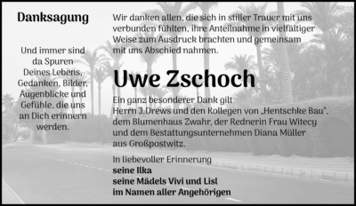 Familienanzeigen - Trauer