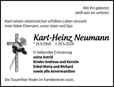 Familienanzeigen - Trauer