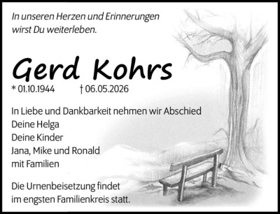 Familienanzeigen - Trauer