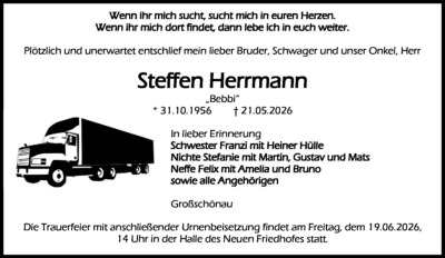 Familienanzeigen - Trauer