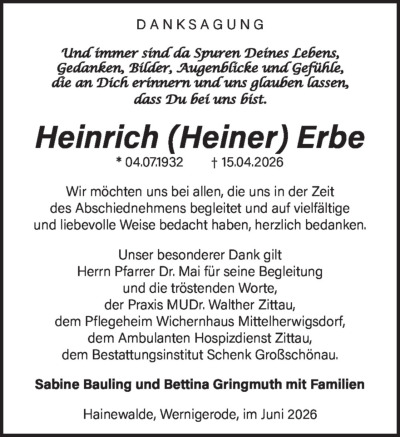 Familienanzeigen - Trauer