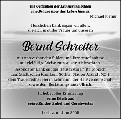 Familienanzeigen - Trauer