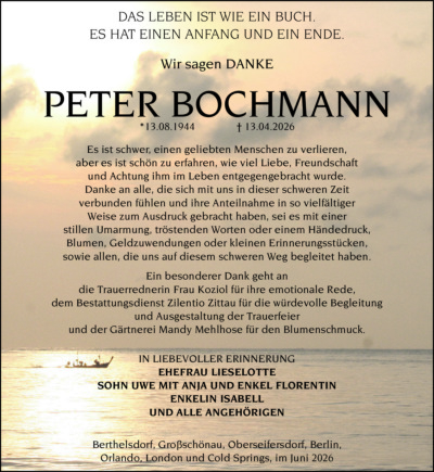 Familienanzeigen - Trauer
