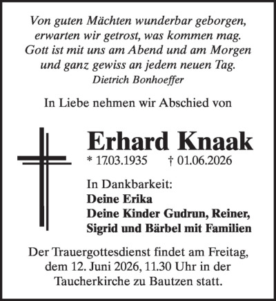 Familienanzeigen - Trauer