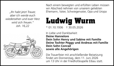Familienanzeigen - Trauer