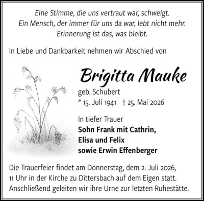Familienanzeigen - Trauer