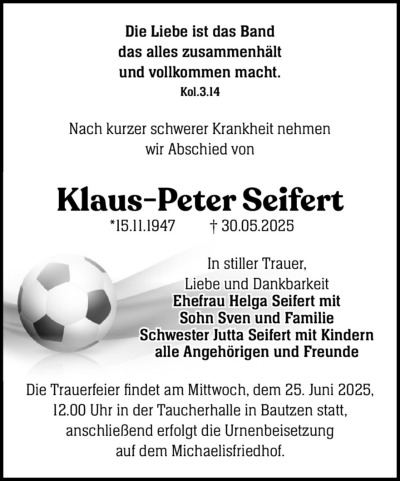 Familienanzeigen - Trauer