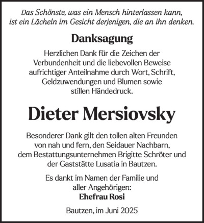 Familienanzeigen - Trauer