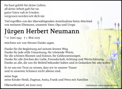 Familienanzeigen - Trauer
