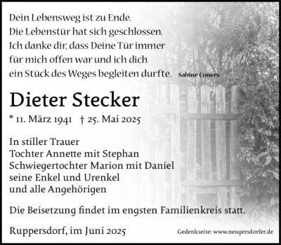 Familienanzeigen - Trauer