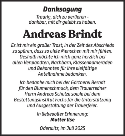 Familienanzeigen - Trauer