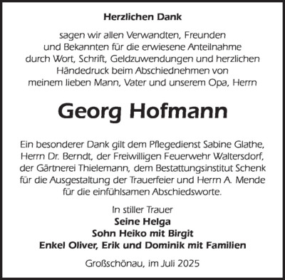 Familienanzeigen - Trauer