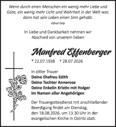 Familienanzeigen - Trauer