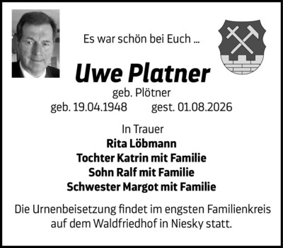 Familienanzeigen - Trauer