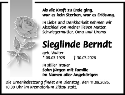 Familienanzeigen - Trauer