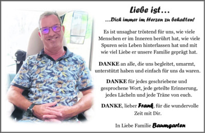 Familienanzeigen - Trauer