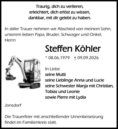 Familienanzeigen - Trauer
