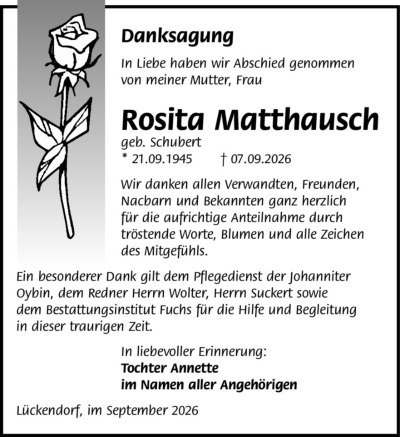 Familienanzeigen - Trauer