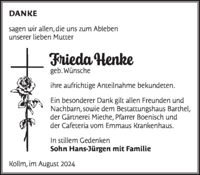 Familienanzeigen - Trauer