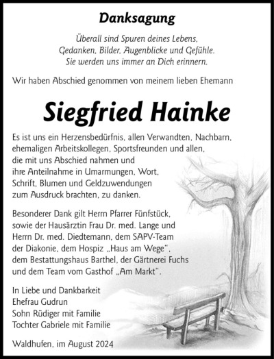 Familienanzeigen - Trauer