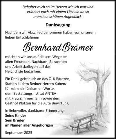 Familienanzeigen - Trauer