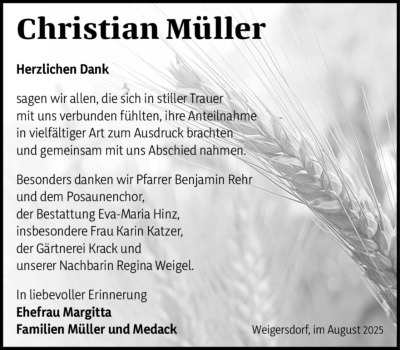 Familienanzeigen - Trauer