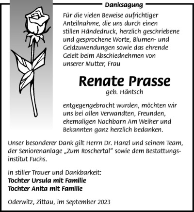 Familienanzeigen - Trauer