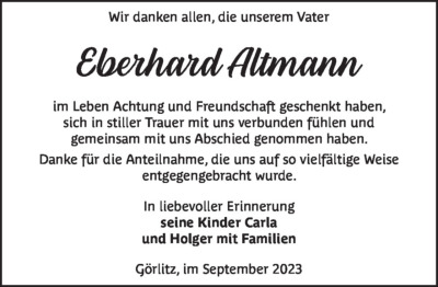 Familienanzeigen - Trauer