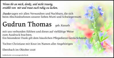 Familienanzeigen - Trauer