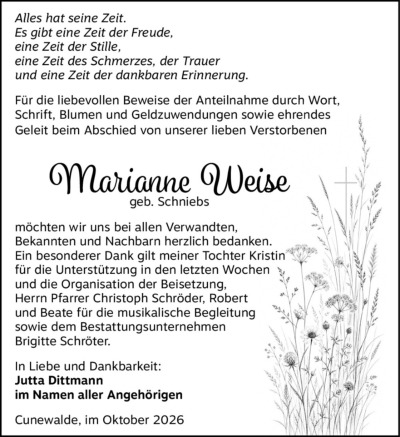 Familienanzeigen - Trauer