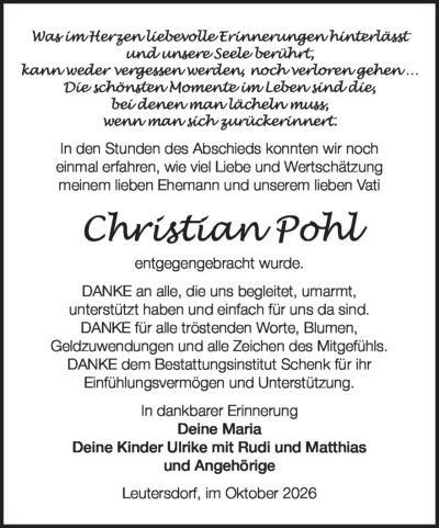 Familienanzeigen - Trauer