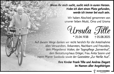 Familienanzeigen - Trauer