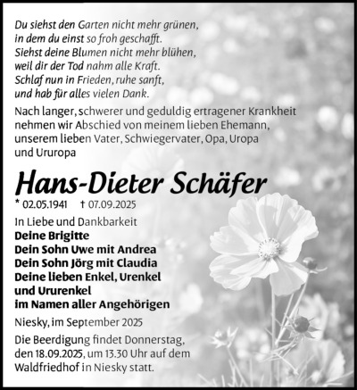 Familienanzeigen - Trauer