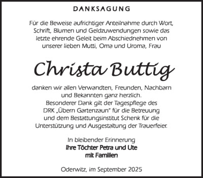 Familienanzeigen - Trauer